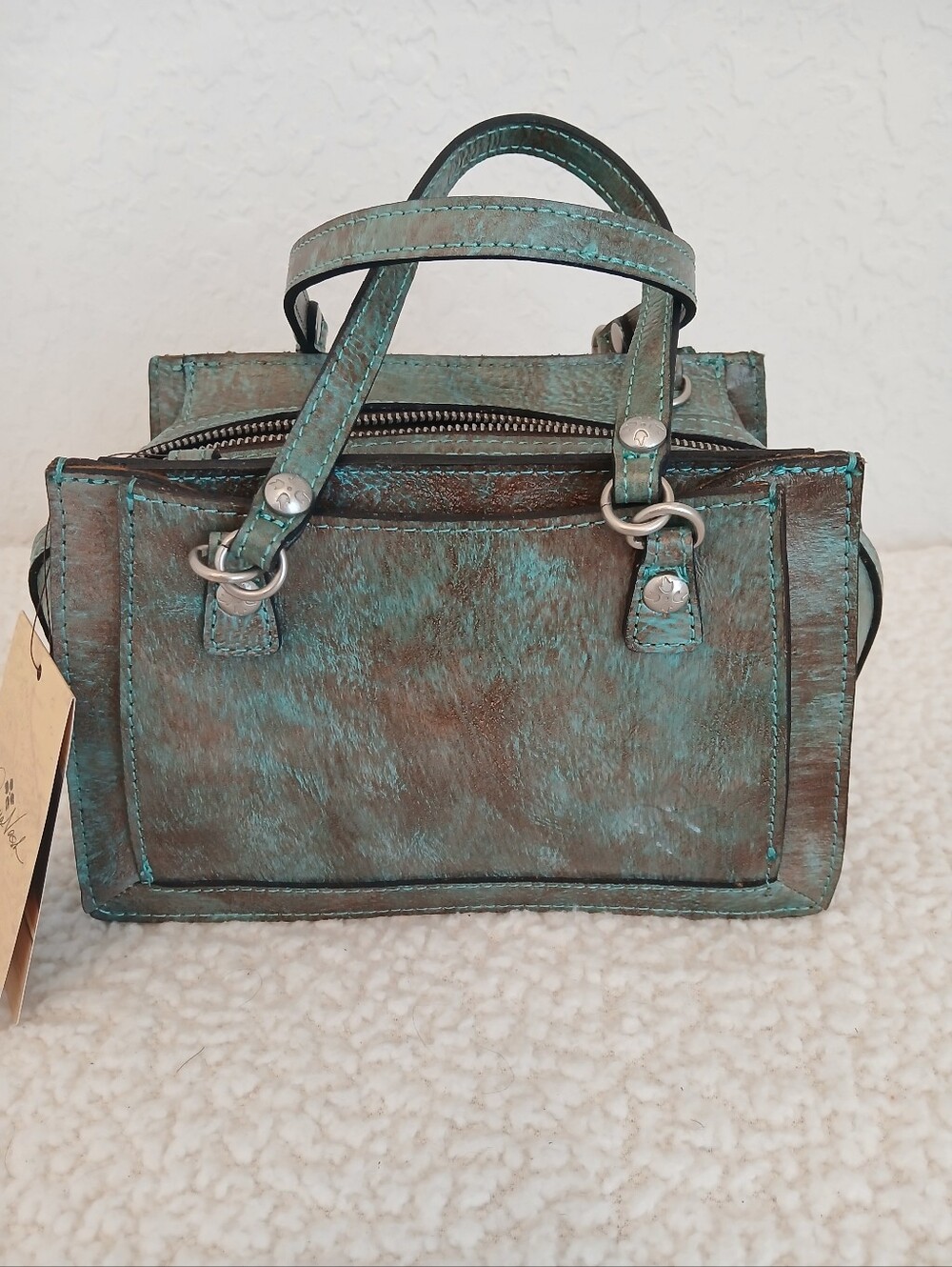 Patricia Nash Corana Tooled Turquoise NWT - Picture 2 of 9